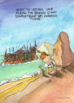 DONALD HAS ALWAYS BEEN THERE by Pierre Ballouhey