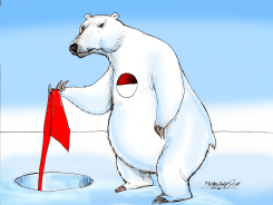 POLAR BEAR IN GREENLAND by Petar Pismestrovic