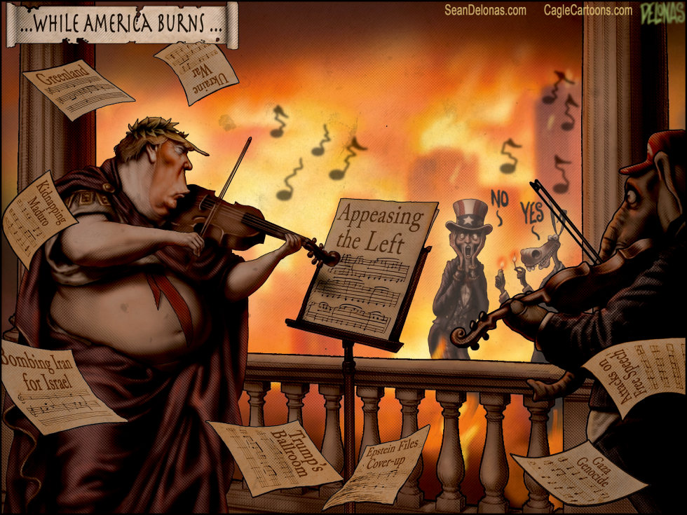Trump fiddles as America burns