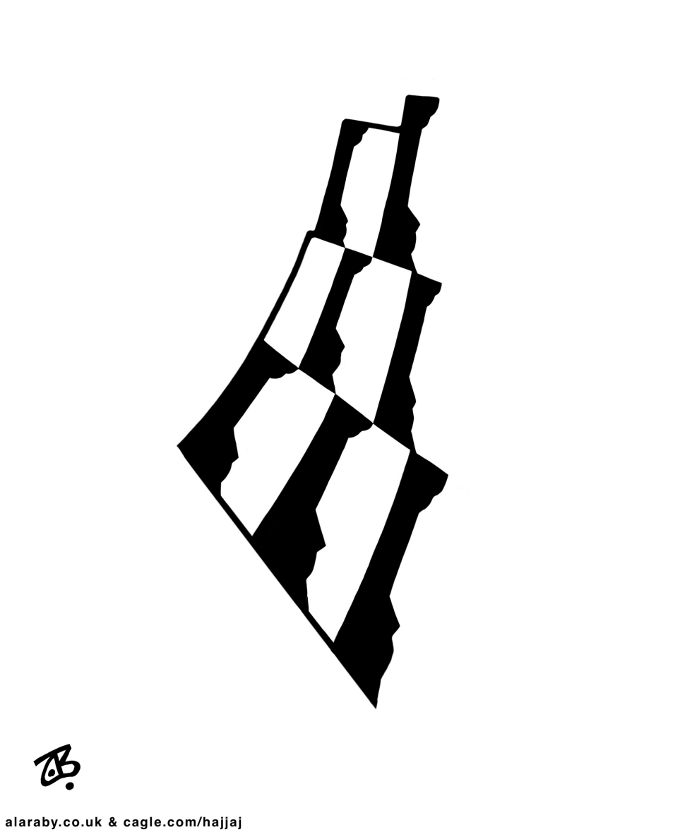 Gaza Map Multiplied Nakba Palestine Israel War