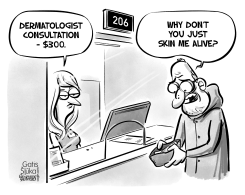 PATIENT IS SURPRISED BY DERMATOLOGIST'S PRICING by Gatis Sluka