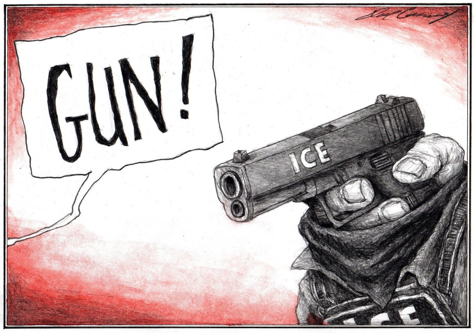 ICE AGENT AS GUN