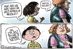 MEASLES ARE BACK by Joe Heller
