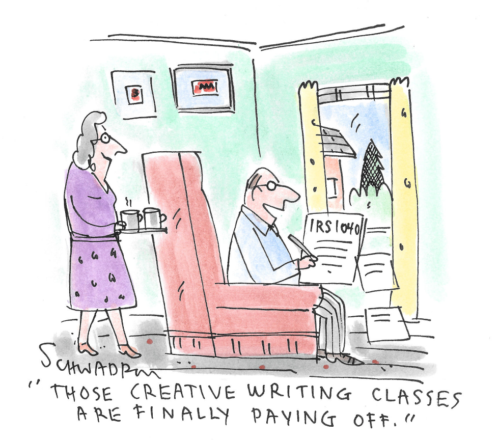 Creative Writing Classes Pay Off in Tax Season Satire