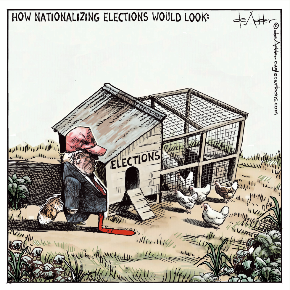 Trump is in change of the elections hen house