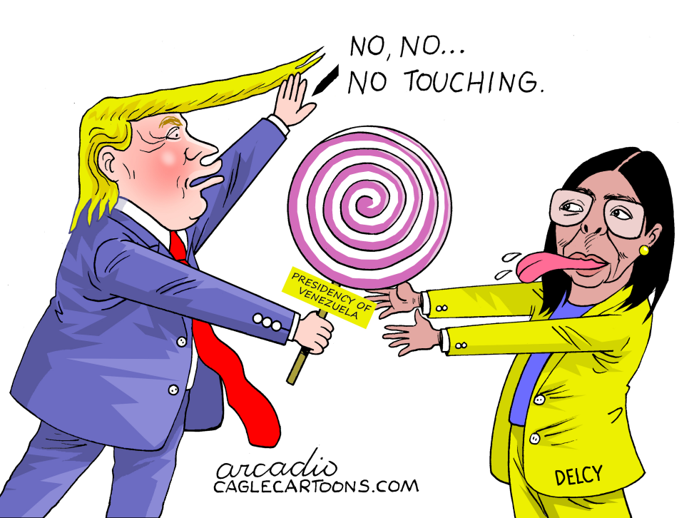 Delcy, president of Venezuela for a while.