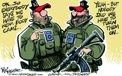 ICE BODY CAMS by Milt Priggee