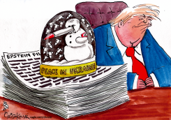 TRUMP'S PRESSE PAPIER by Christo Komarnitski