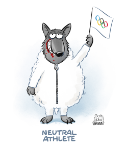 NEUTRAL ATHLETE IS LIKE A WOLF IN SHEEP'S CLOTHING by Gatis Sluka