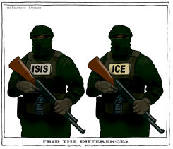 DIFFERENCES BETWEEN FACE COVERED MONSTERS  by Joep Bertrams
