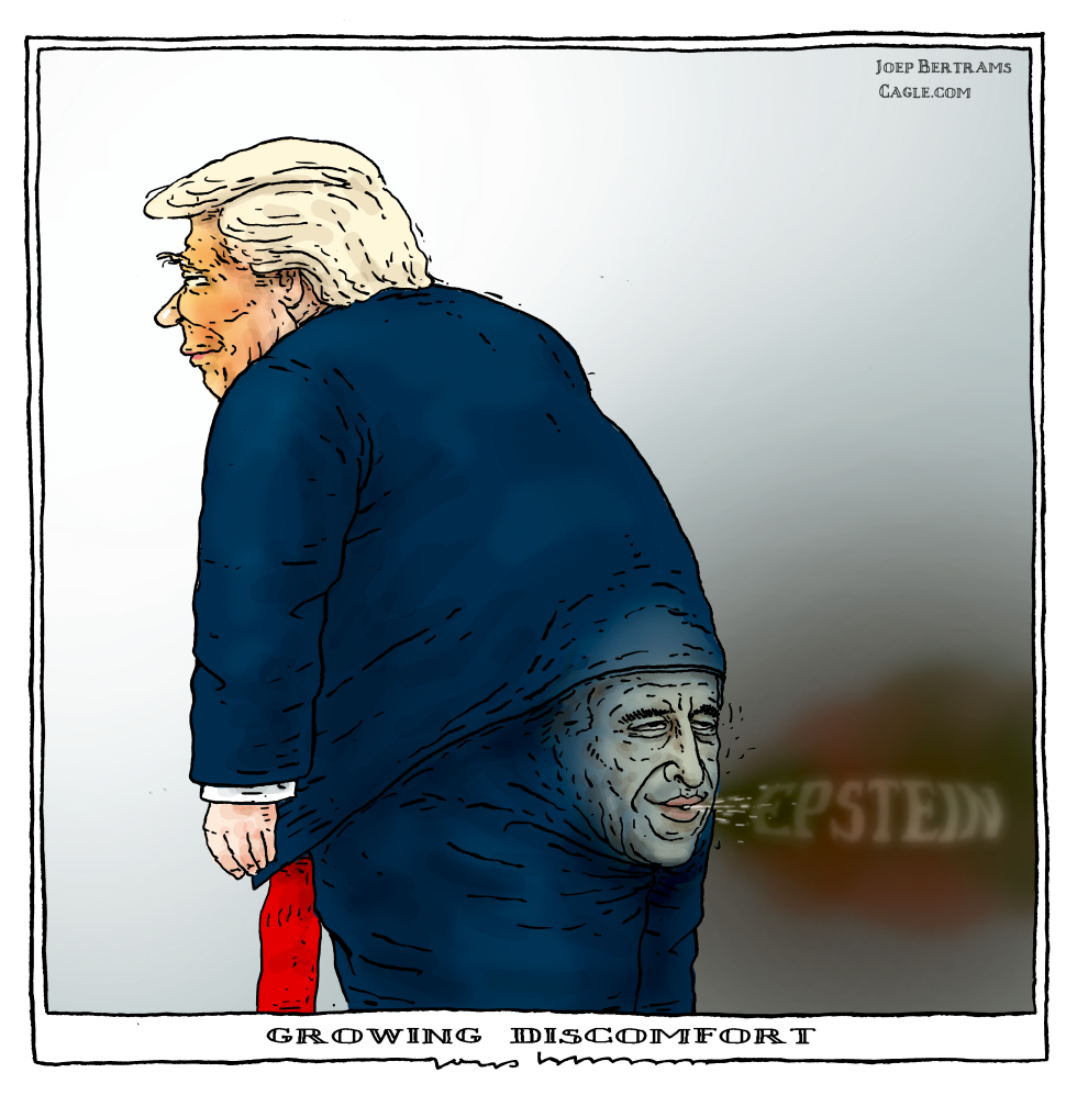 trump's  discomfortal epstein farting