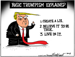 TRUMP'S LYING LIFESTYLE by Bob Englehart