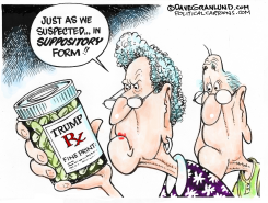 TRUMP RX FINE PRINT by Dave Granlund