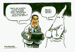 TRUMP POSTS RACIST OBAMA VIDEO by Jimmy Margulies