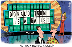 TRUMP WHEEL OF FORTUNE by Rick McKee