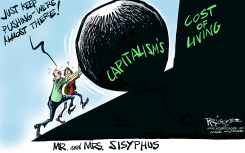 MR. & MRS. SISYPHUS by Milt Priggee