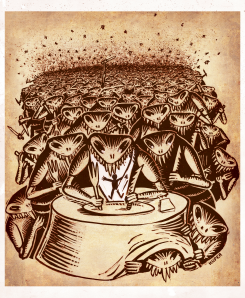 RFK JR.'S MAHA OPENS THE DOOR TO PANDEMICS by Peter Kuper