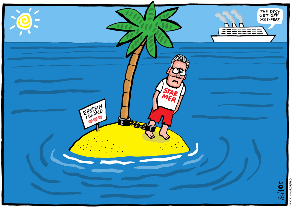 Starmer isolated on epstein island