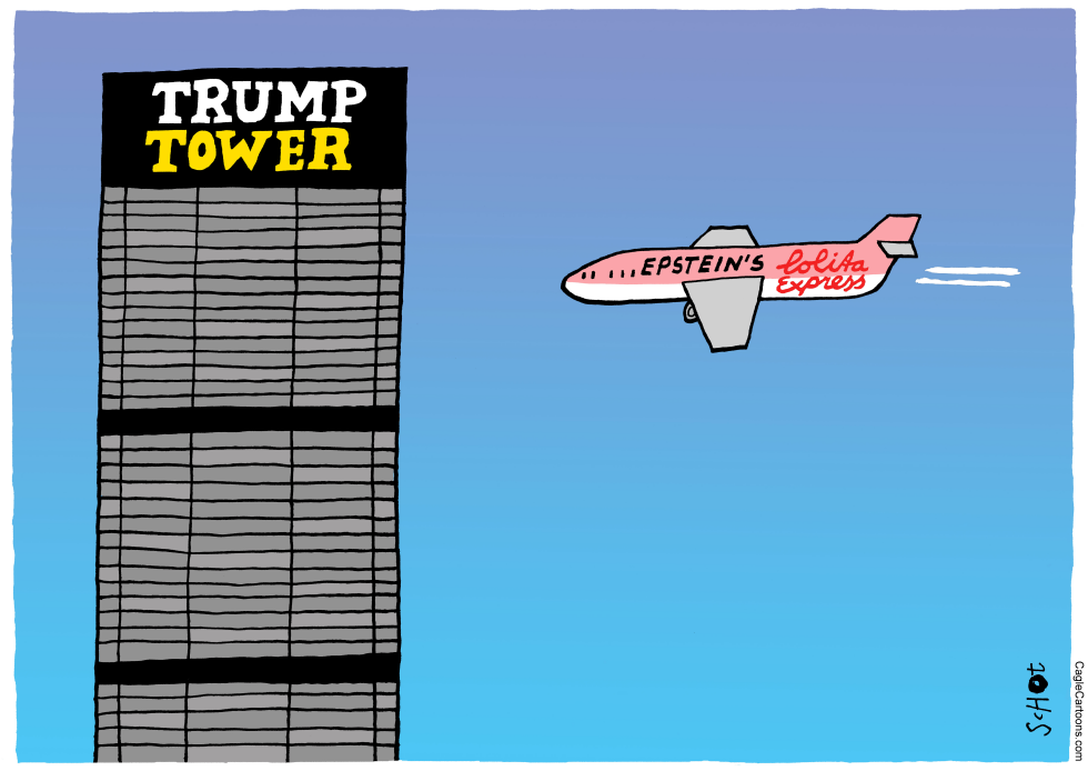 Epstein's Lolita plane crashing on Trump Tower