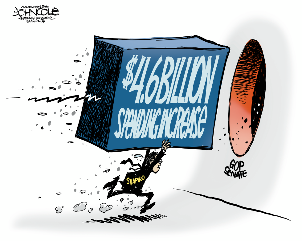 PA Shapiro spending increases vs the GOP Senate