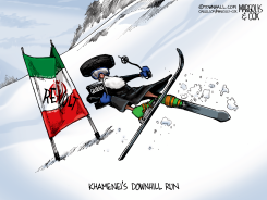 KHAMENEI'S DOWNHILL RUN by Margolis & Cox