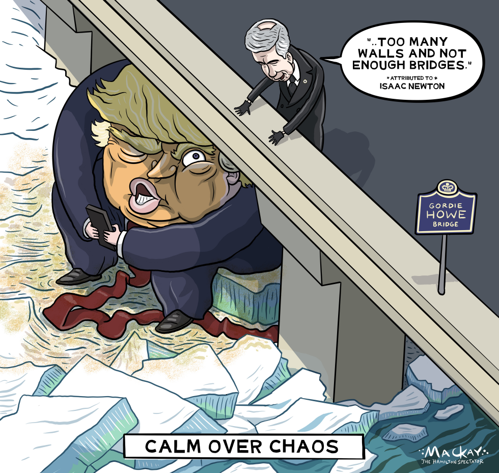 Trump troll is chaos under Carney's calm