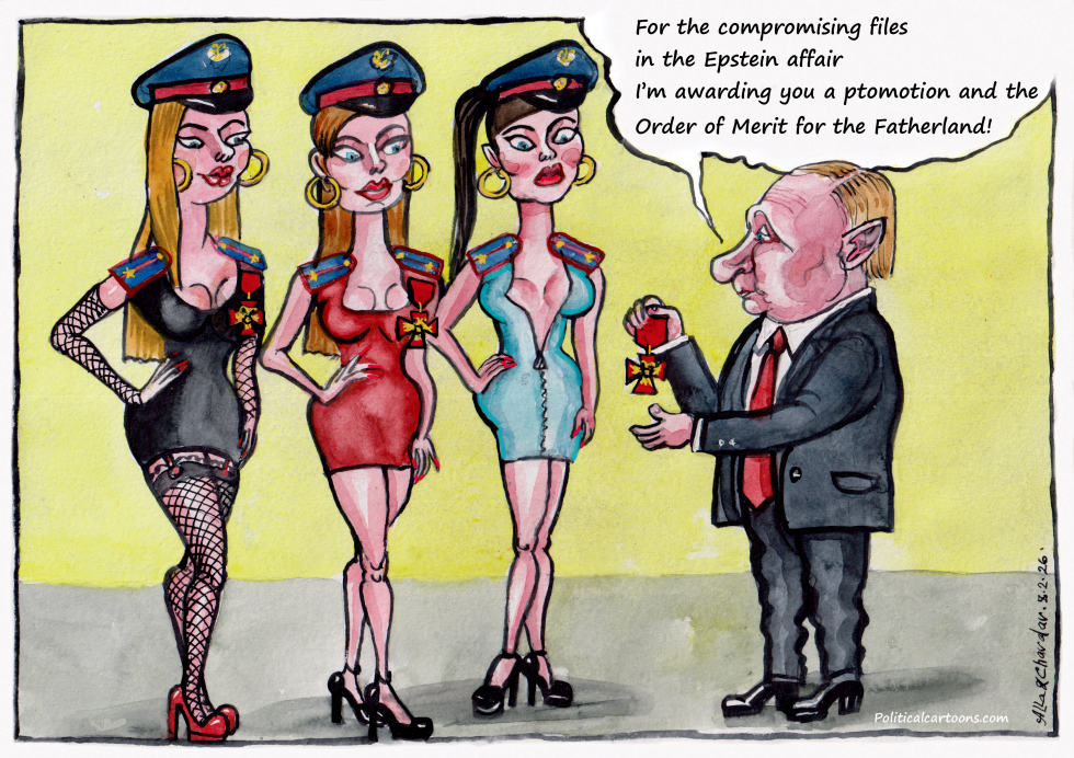 Putin awards models - KGB officers
