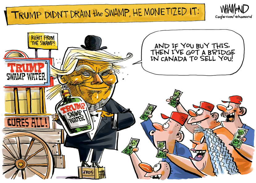 Draining the swamp water