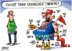 TRUMP DERANGEMENT SYNDROME by Dave Whamond