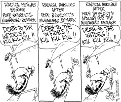 RADICAL REACTS TO POPE by Gary McCoy