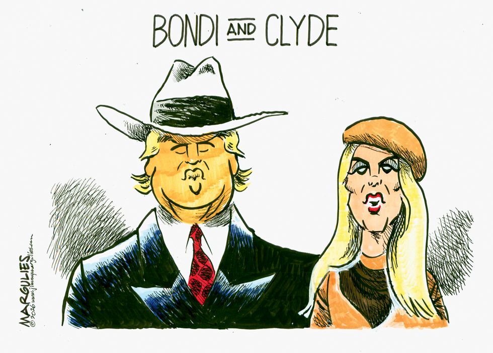 Pam Bondi and Donald Trump