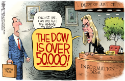 STOCKS AND BONDI by Rick McKee