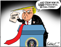 TRUMP GUTS THE EPA by Bob Englehart