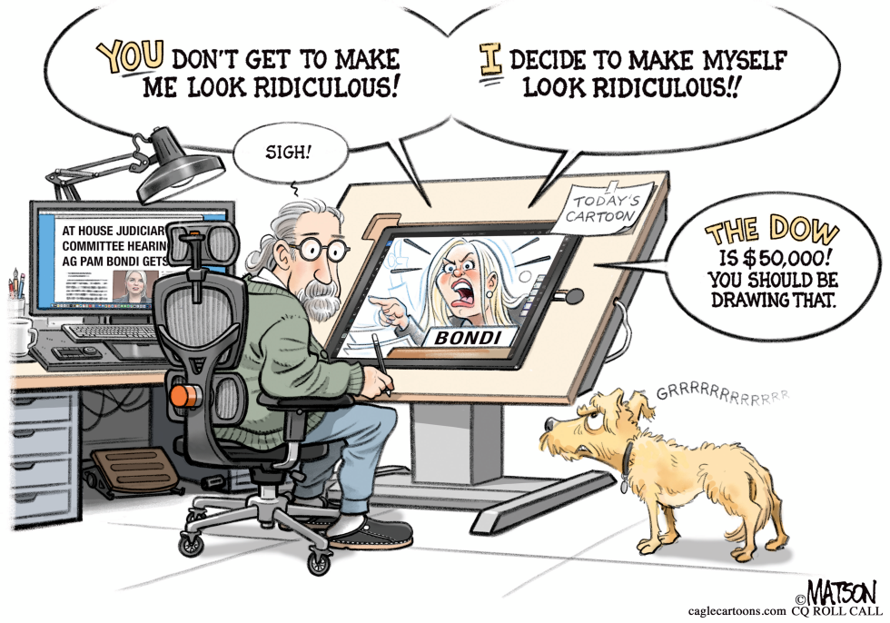 Attorney General Bondi In Contempt Of Cartoonist