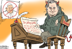 BANNON AND THE POPE by Jeff Koterba