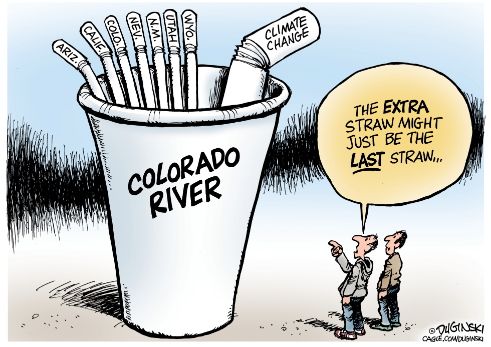 Drought and climate change reduce river's flow