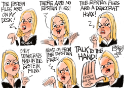 PAM BONDI EPSTEIN FILES by Pat Bagley