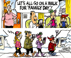 FAMILY WALK by Steve Nease