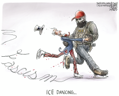 ICE DANCE CONTROVERSY by Adam Zyglis