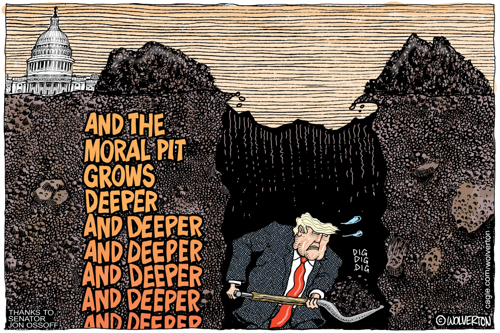 Trump Digging His His Own Moral Pit