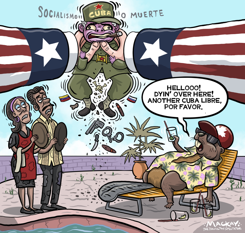 Beaver demands service as Uncle Sam chokes Cuba