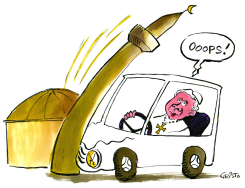POPE CAR ACCIDENT -  by Christo Komarnitski