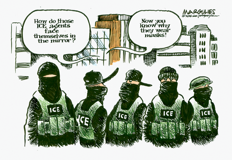ICE agent masks
