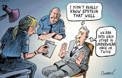 EPSTEIN’S FRIENDS DENY by Patrick Chappatte