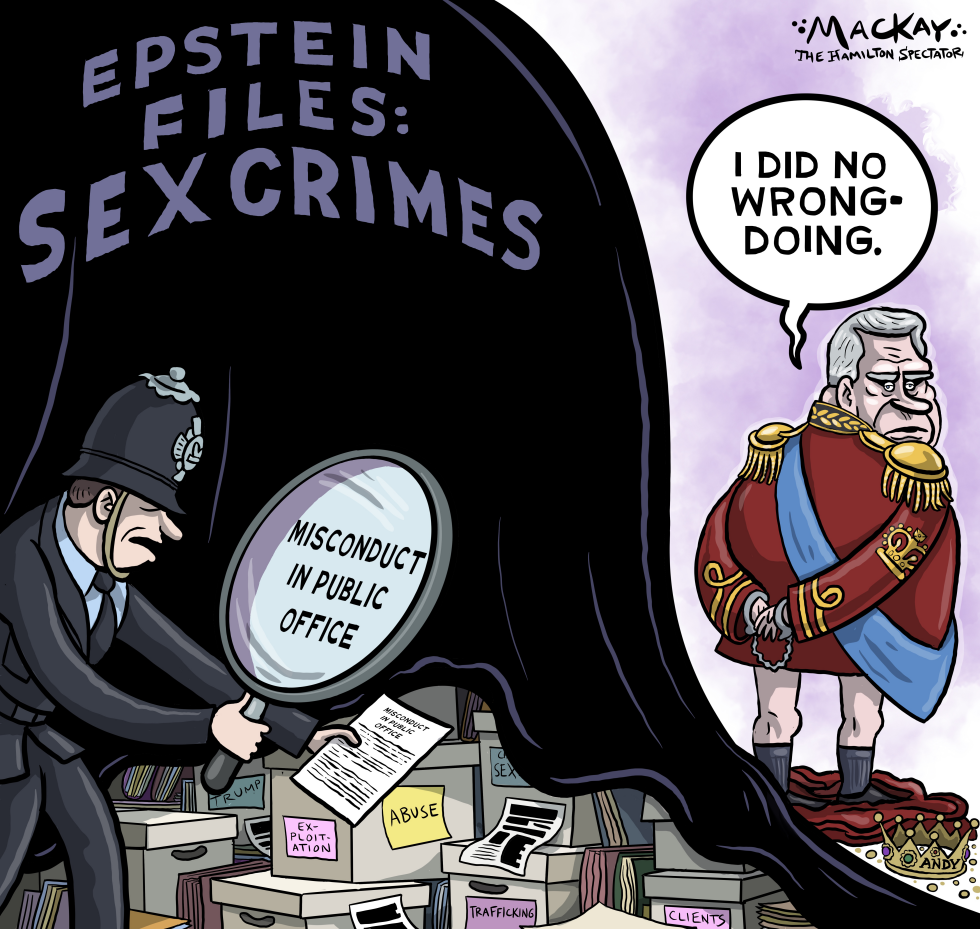 Andrew's arrest grounds amongst sex crimes