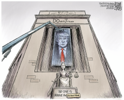 ABOVE THE LAW by Adam Zyglis