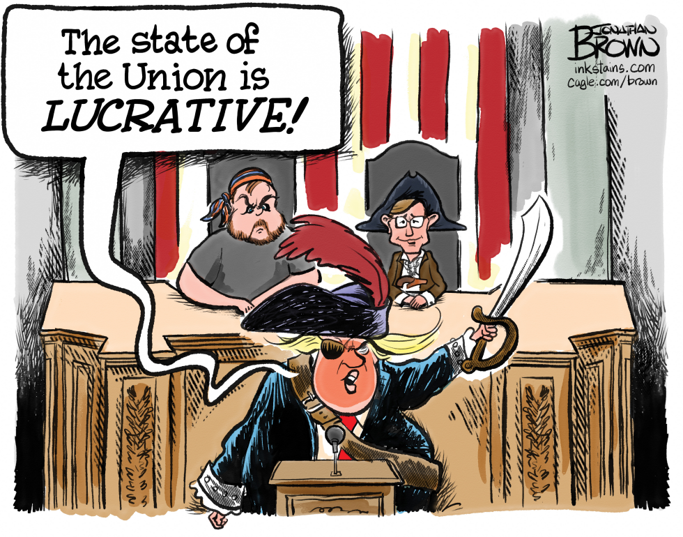 Pirate Trump Declares State of Union as Lucrative