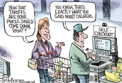 TARIFF PRICES by Joe Heller