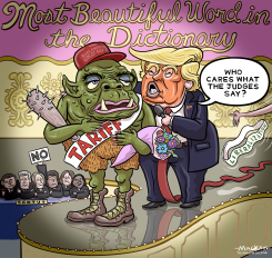 TARIFF OGRE DECLARED BEAUTY PAGEANT WINNER by Graeme MacKay