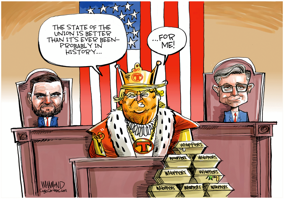 Trump's Royal State of the Union: Better for Me!